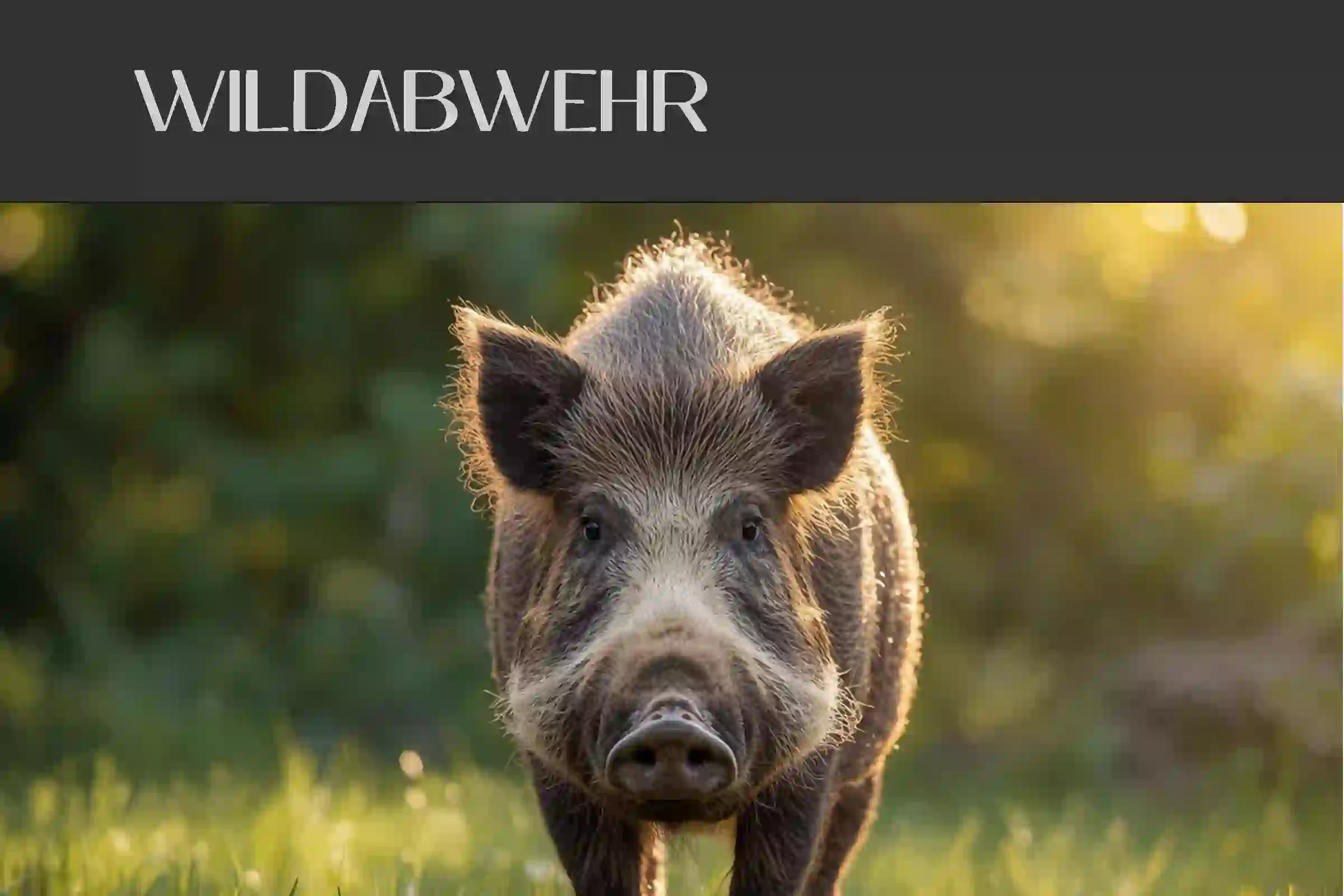Wildschweine vertreiben